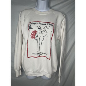 Alpha Gamma Delta Moonlight Masquerade Pledge Dance Sweatshirt Vintage 1989